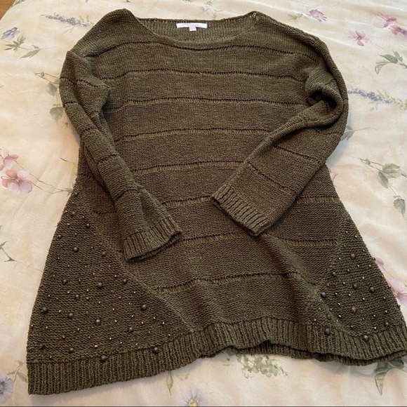 Changes by Together Olive Green Tunic Sweater - Picture 2 of 7